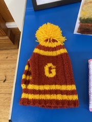 Teapot cosy made by Kate for her niece who loves Harry Potter